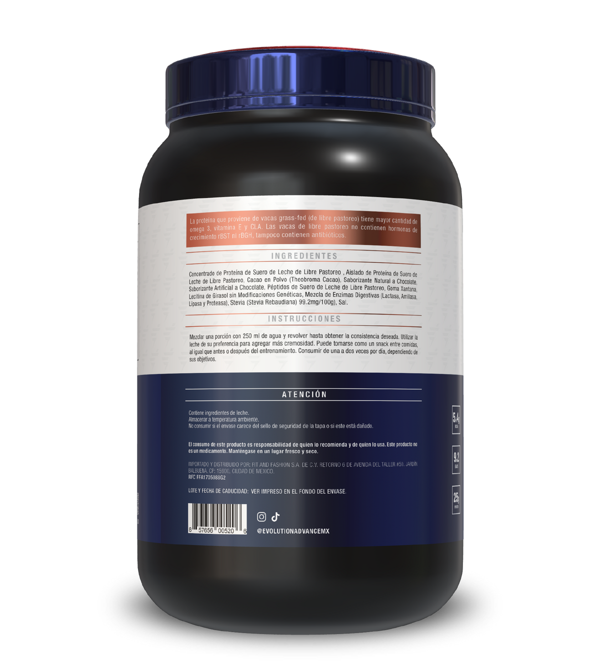 Evolution Fit Strong FIT & STRONG CHOCOLATE - PROTEÍNA GRASS FED DESLACTOSADA ULTRAFILTRADA ...